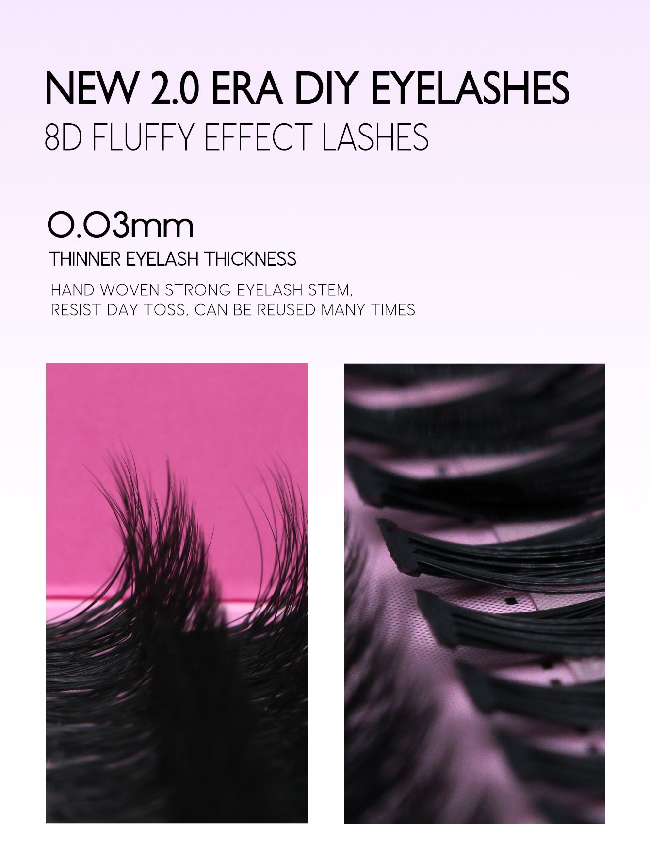 GROINNEYA 15Rows Clusters C Curl Individual Lash Clusters DIY Lash Clusters Natural Look&Wispy&Ultra Soft Reusable Individual Segmented False Eyelashes For Beginner Use At Home Or On-The-Golash Clusters